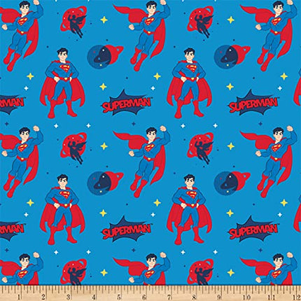 DC Justice League Jr Superman Cotton Fabric