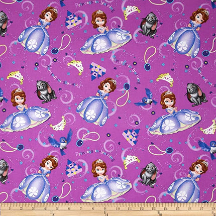 Sofia the First & Friends Cotton Fabric