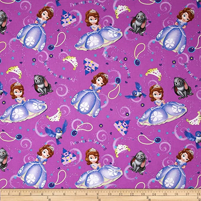 Sofia the First & Friends Cotton Fabric