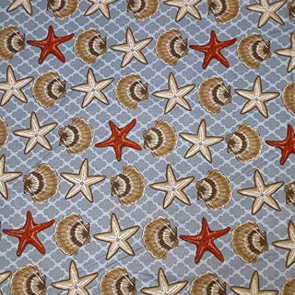 Seashells Cotton Fabric