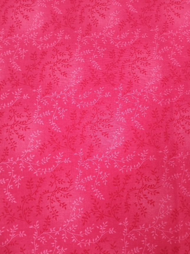 Vines Red 45" Wide Cotton Fabric