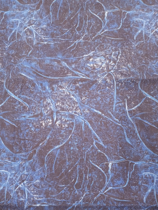 Textured Navy Blue Marble Cotton Fabric