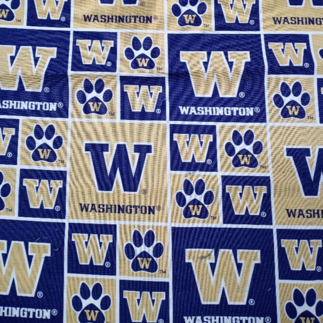 College U of W Cotton Fabric