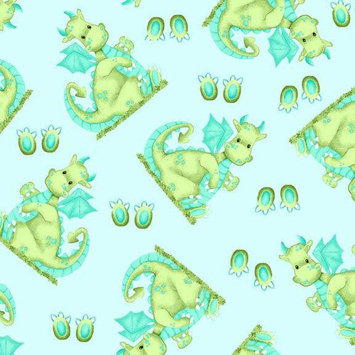 Dragons Comfy Prints Flannel Fabric