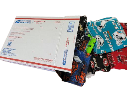 Assorted NFL Cotton - 1/2 Yard Cuts -  40 Prints