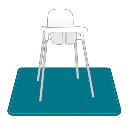 Teal Splash Mat by BapronBaby