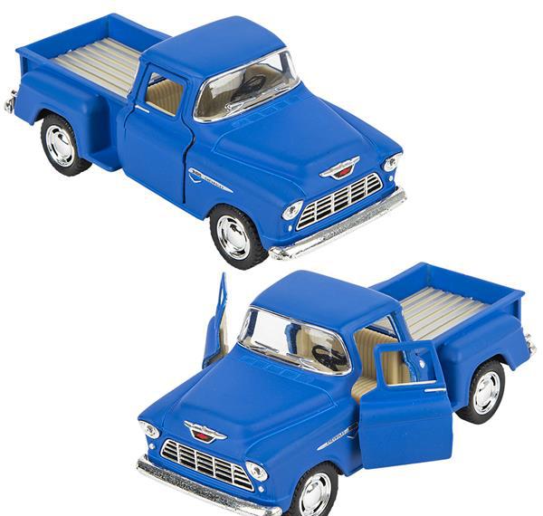 5" DIE-CAST 1955 CHEVY STEPSIDE PICK UP BLUE