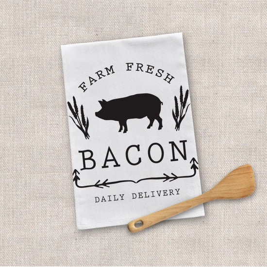 Zoey's Attic- Farm Fresh Bacon Tea Towel