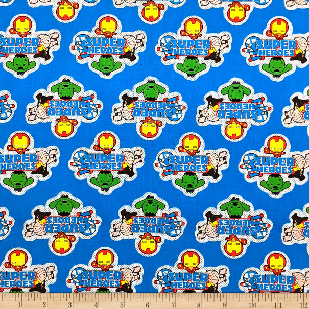 Pillowcase - Marvel Avengers Kawaii Super Heroes Multi Cotton