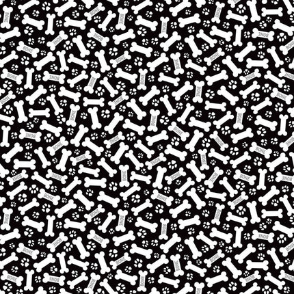 Dog/Cat Bones and Paws Cotton Fabric