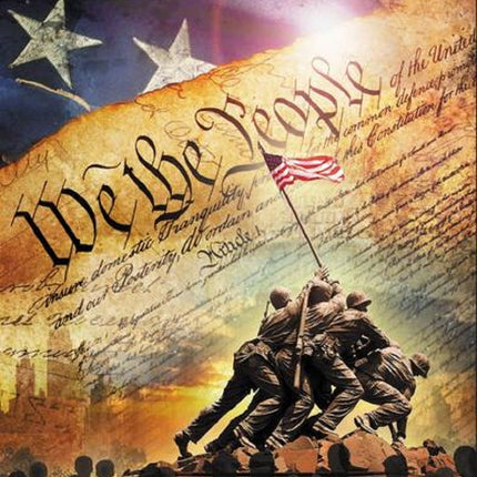 USA Constitution We the People Cotton Panel Fabric