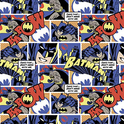 Assorted Batman Flat Fold Assortment 6, 12, 18, or 24 Yards Bundle Cotton Fabric