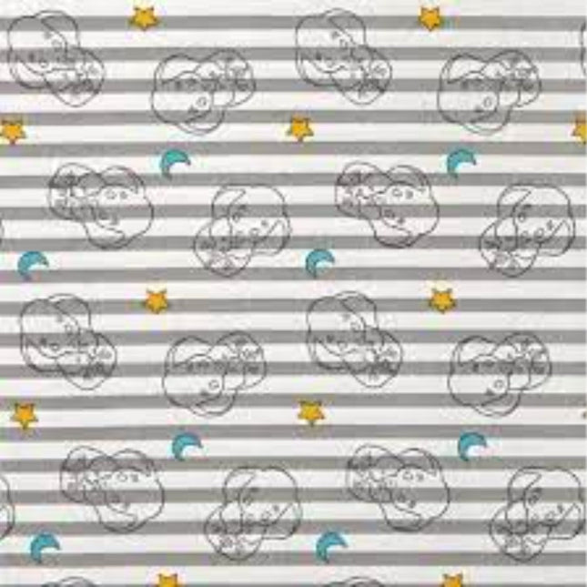 Sweet Dreams Dumbo Stripe Cotton Fabric