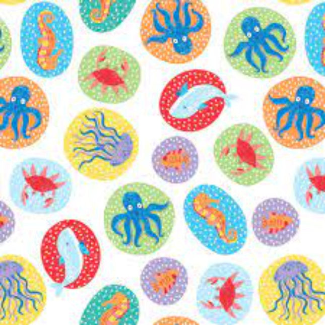 Wildlife Seas The Day Cotton Fabric