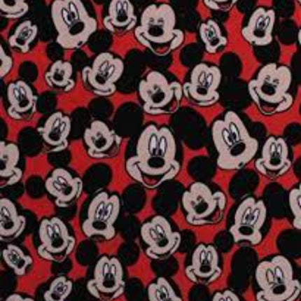 Mickey Mouse Head Toss Fleece Fabric