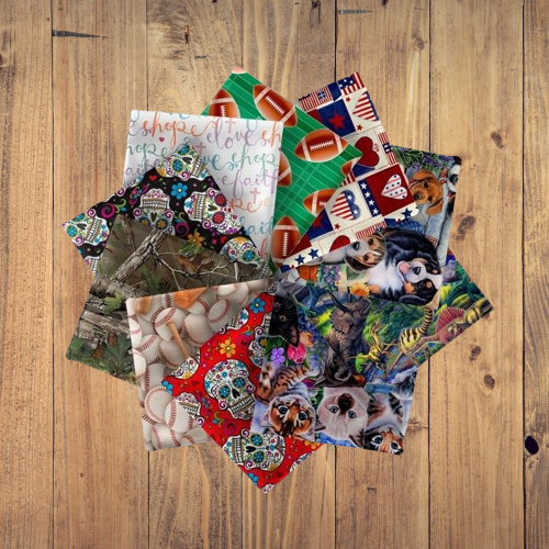 10 Fat Quarters - Assorted David Textiles Fat Quarter Bundle