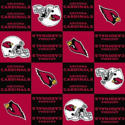 Arizona Cardinals Checker Fleece Fabric