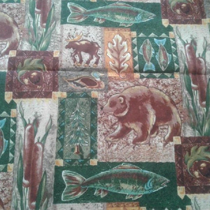 Wildlife Cattails Cotton Fabric