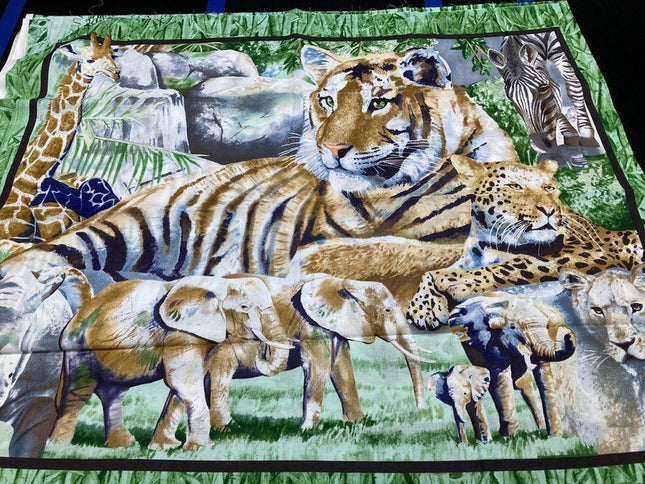 Jungle Cotton Panel Fabric