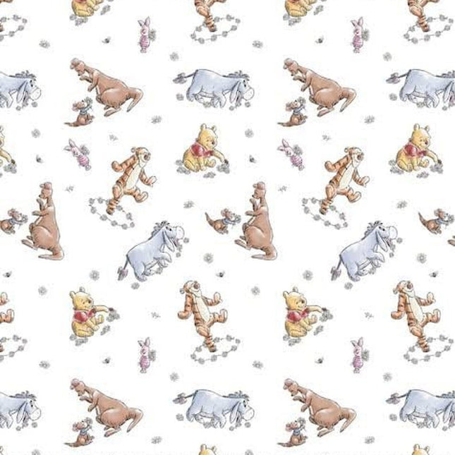 Curtain Valance - Winnie The Pooh Sketch Cotton