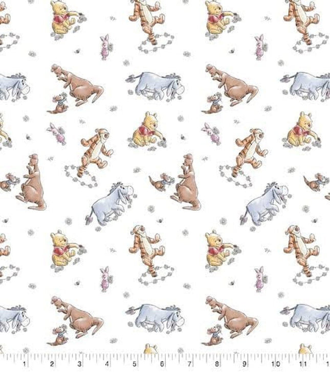 Winnie The Pooh Sketch Cotton Fabric