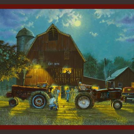 Farm "The Rematch" Panel Cotton Fabric