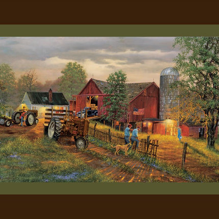 Farm "Americas Heartland" Panel Cotton Fabric