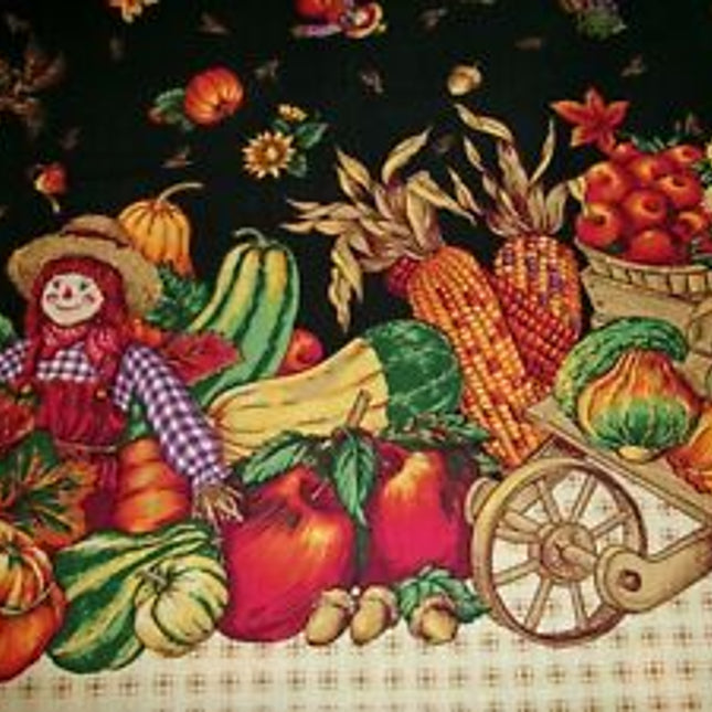 Secrets of the Autumn Harvest Cotton Panel Fabric