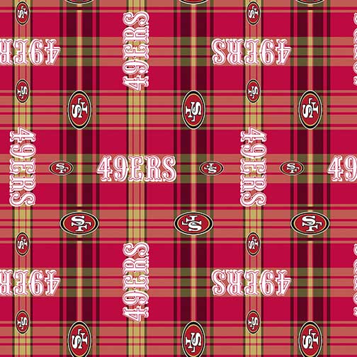 49ers Plaid Fleece