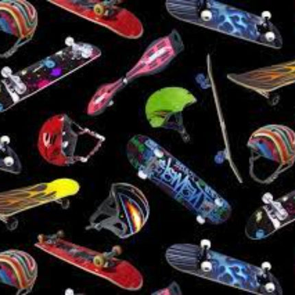 Sports Collection Skateboarding Cotton Fabric