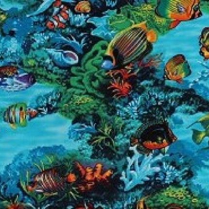 Wildlife Reef Cotton Fabric