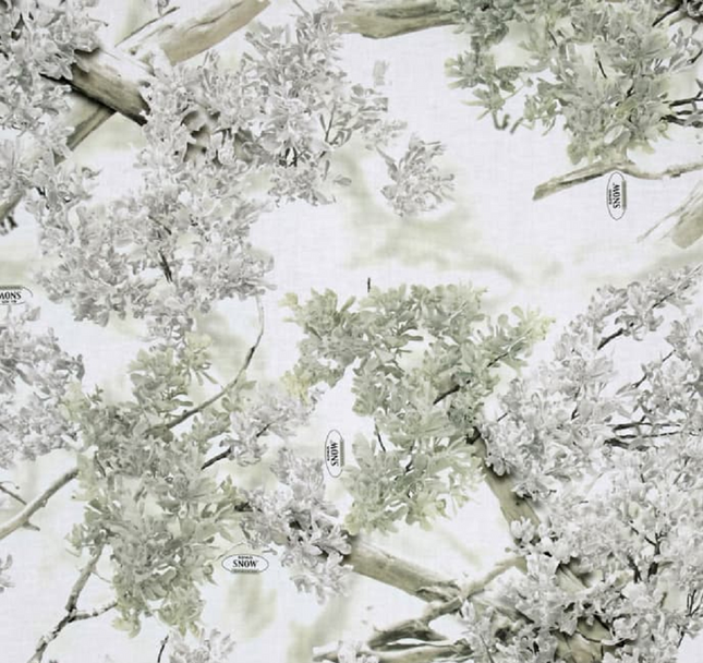 King Camo Snow Cotton Fabric