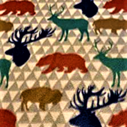 Wildlife Colorful Fleece Fabric
